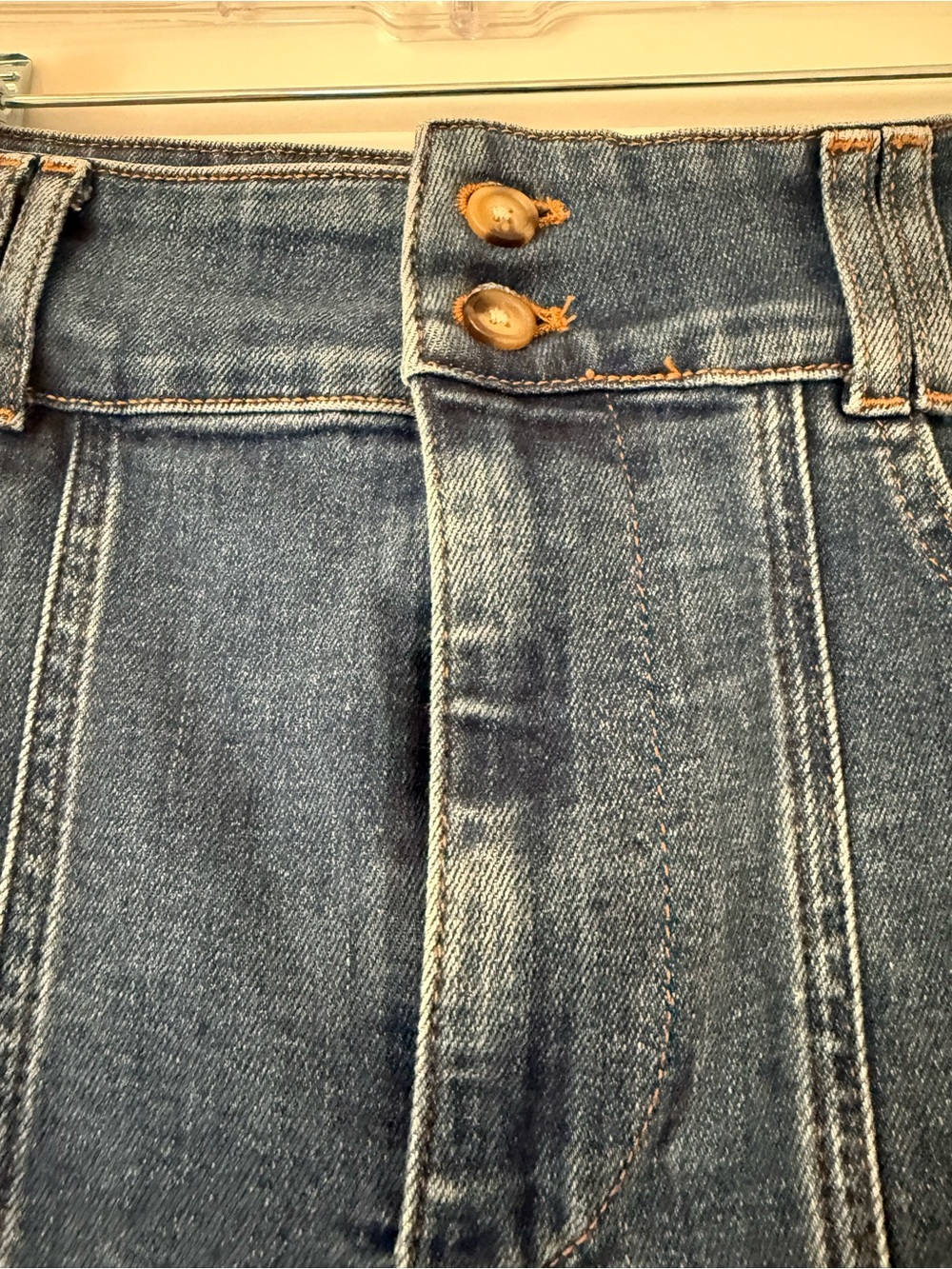 Pilcro Dark Blue Wide-Leg High-Rise Jeans - Picture 5 of 5